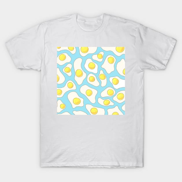 Egg yolk pattern - Breakfast T-Shirt by Evedashy